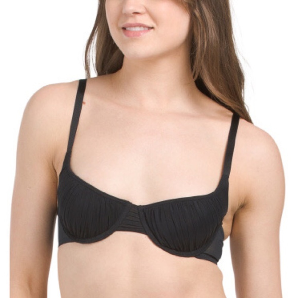 Savage X Fenty Gathered Mesh Balconette Bra Size 32C